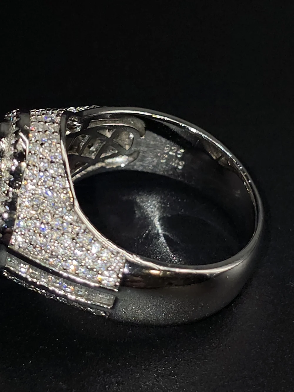 🍀 Luxury Clover  Moissanite Statement Ring. S925 Silver 🍀